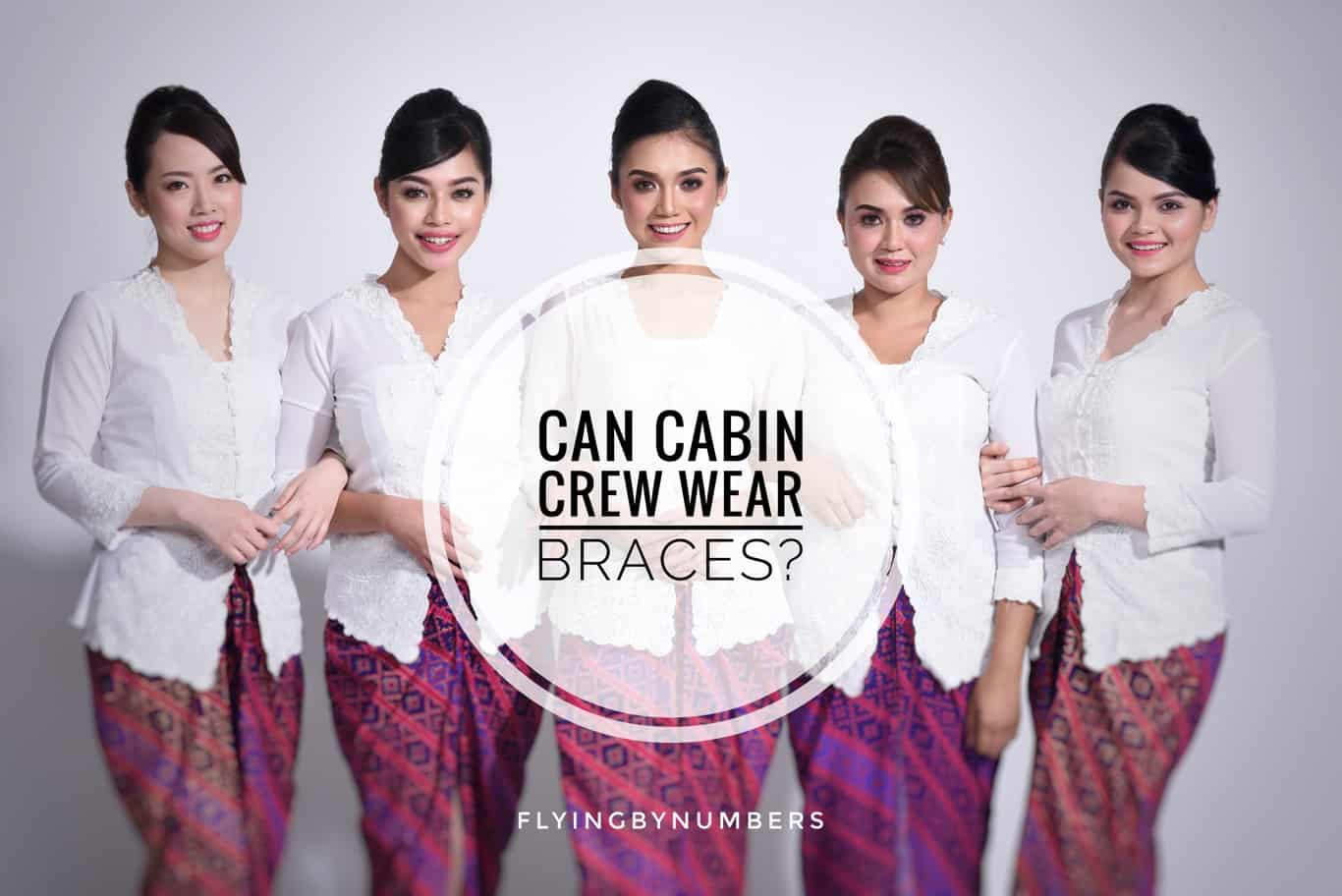 Can cabin crew wear braces? Indonesian airline flight attendants pictured can’t