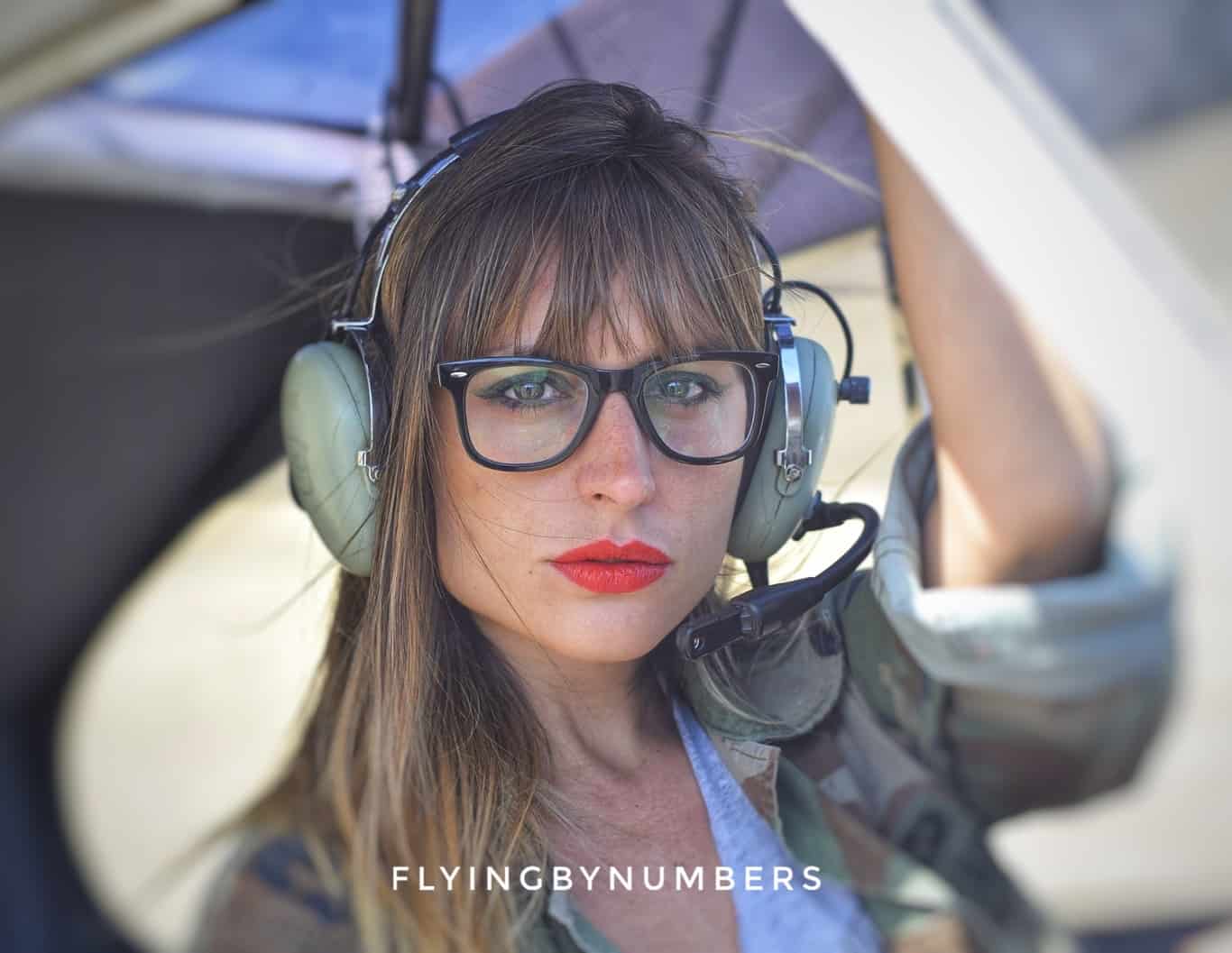 Female pilot military camo uniform