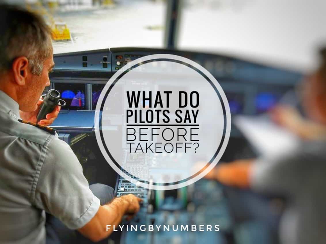 Airline pilot making pre takeoff announcement to passengers