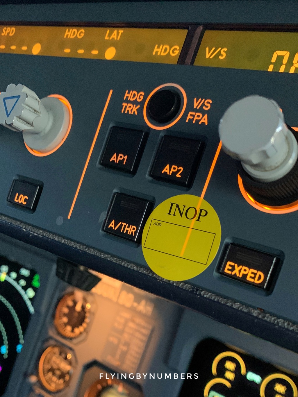 An inoperative autopilot in a commercial aircraft