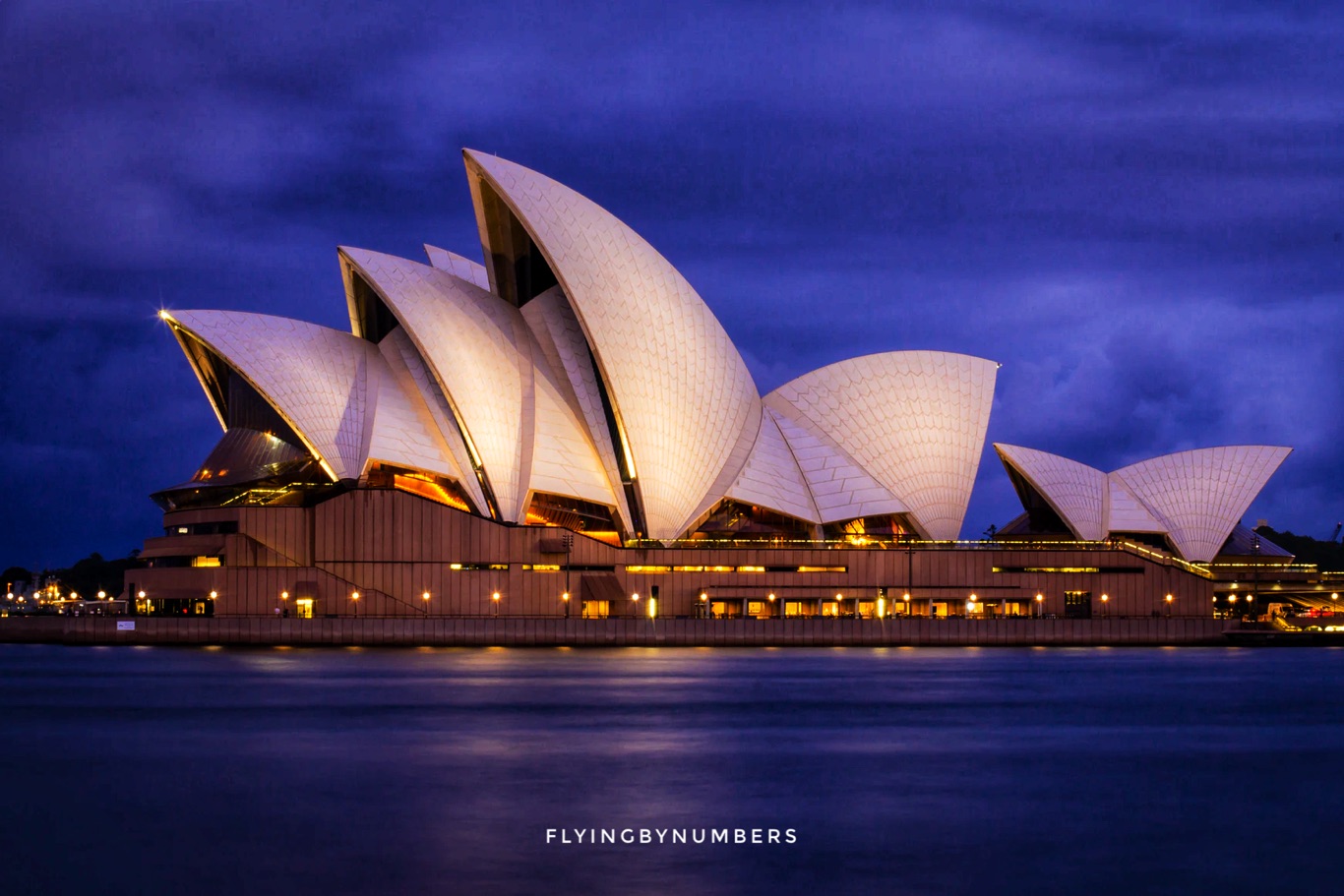 Sydney opera house at sunset