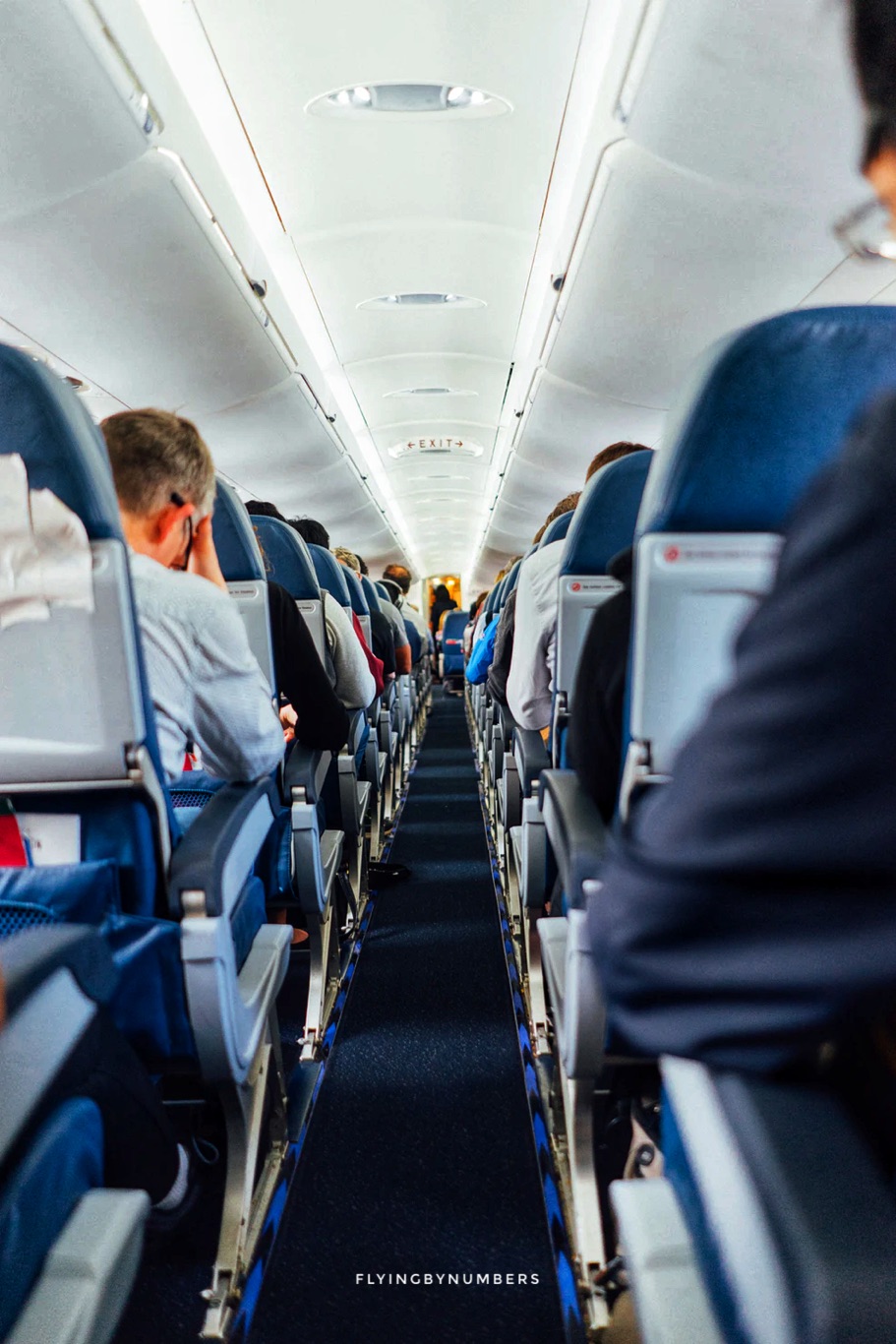 Deadheading flight attendant as a passenger