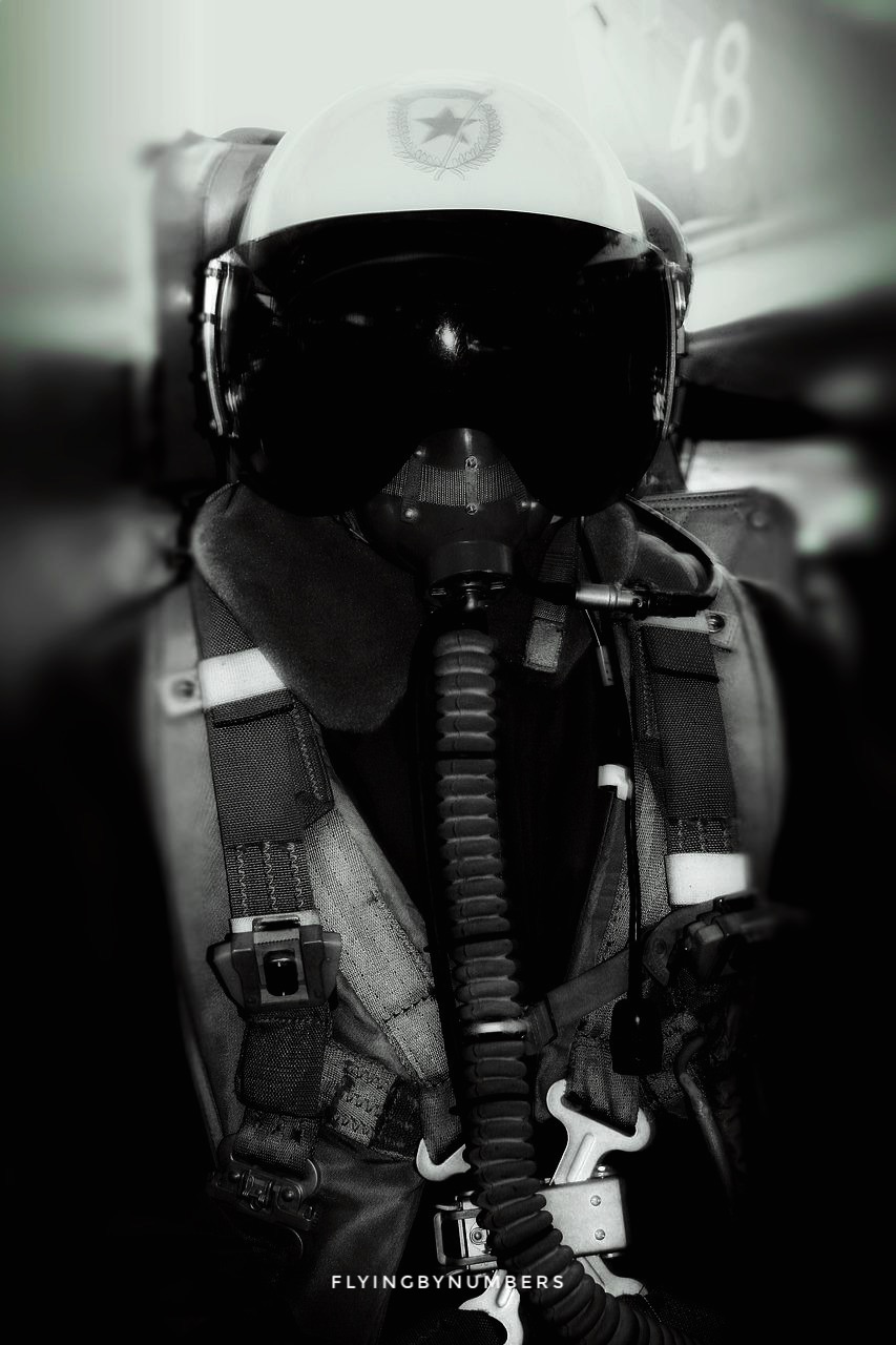 Military pilot oxygen mask