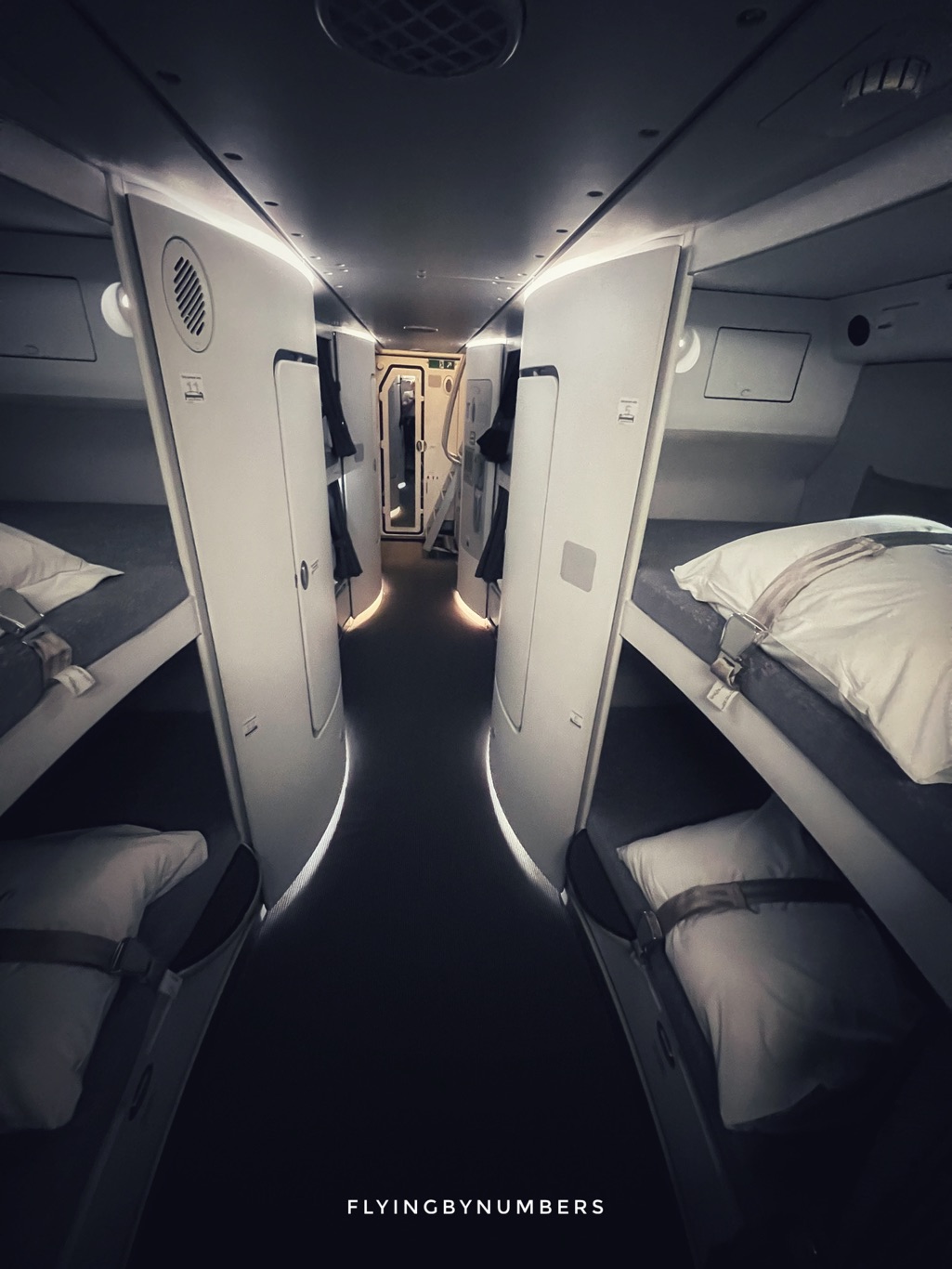 An inside look at class 1 cabin crew rest facilities