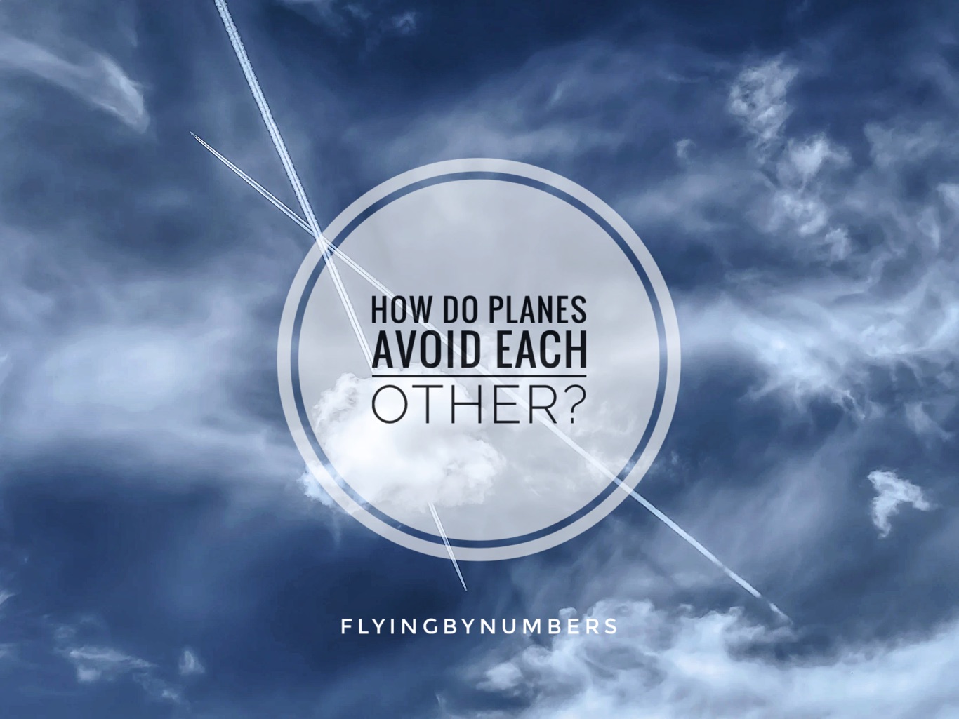 Two planes crossing in the sky — but how do planes avoid each other